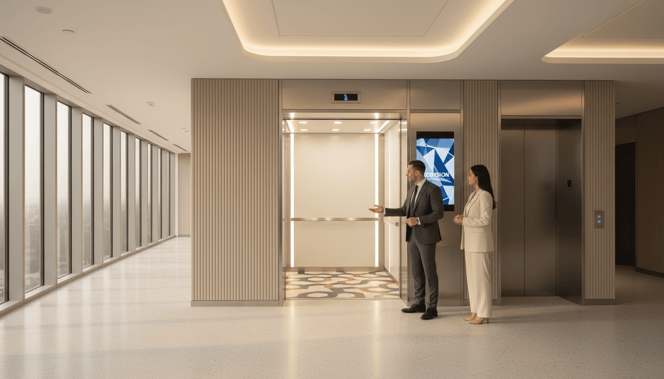 Operational escalator in active commercial setting